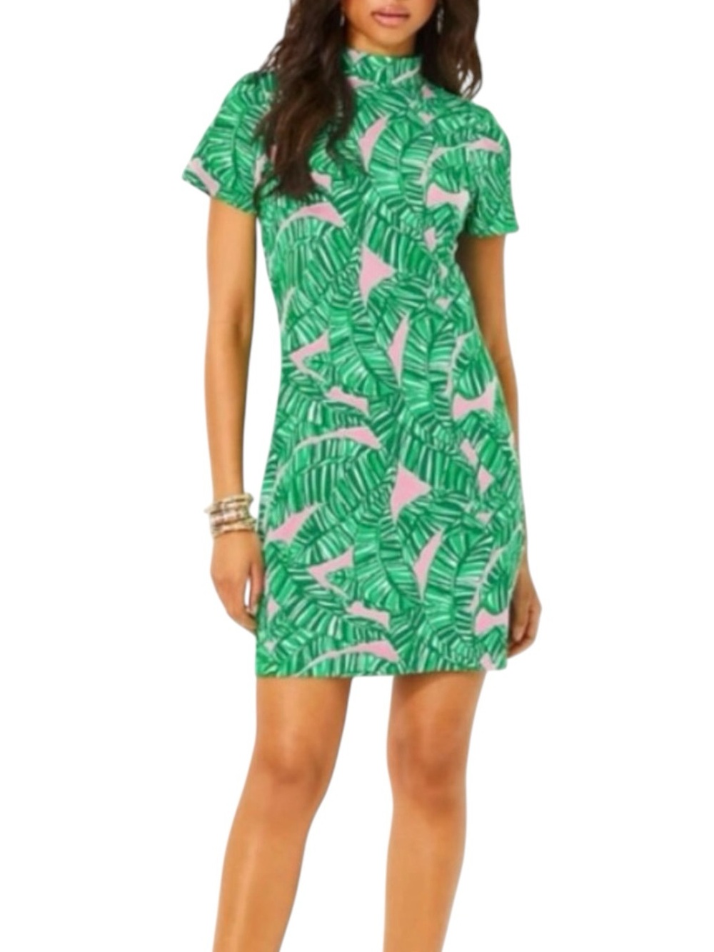 Lilly Pulitzer Halie Short Sleeve Dress  Let’s Go Banana’s  - Size Medium